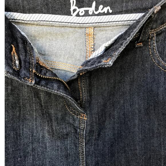 Boden Dark Wash Denim Short Skirt size 8R - Picture 3 of 5